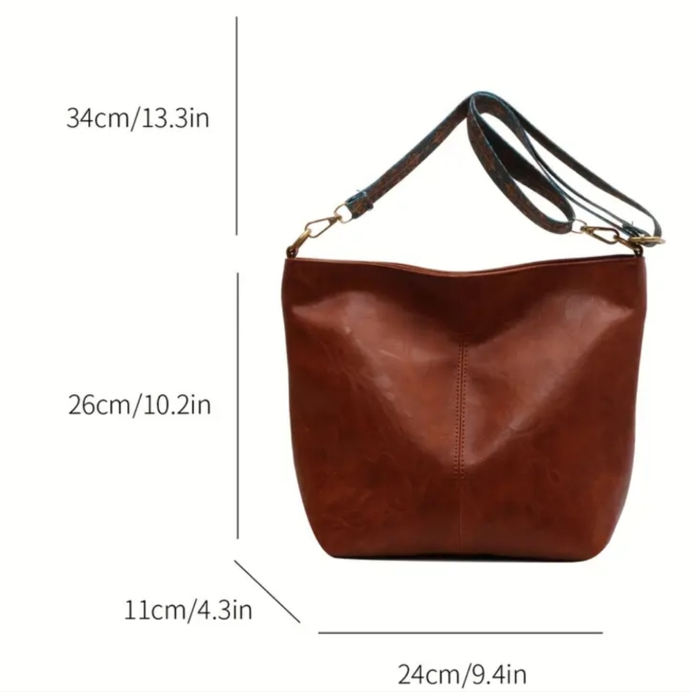 Reserved Trendy Crossbody bag with adjustable strap Hobo Boho - Picture 2 of 7